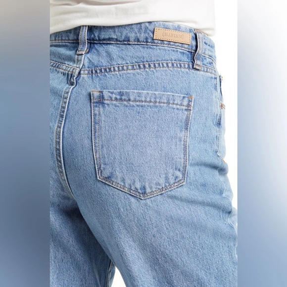 BLANK NYC Ankle Crop Jean Womens 25 Baxter High Rise Ripped Ribcage Straight Leg - Picture 2 of 14